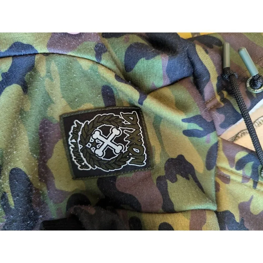 Dixxon Camo Camouflage Dog Hoodie Sweatshirt Clothing with Pocket